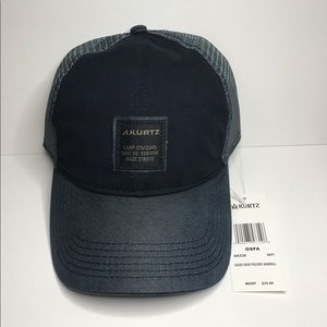 Men’s A. Kurtz Suede Visor Trucker Baseball Cap.